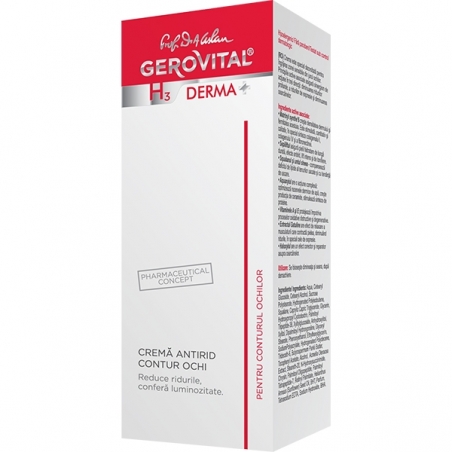 gerovital h3 derma crema antirid contur ochi